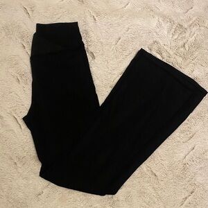 Girls black Yoga Pants flare